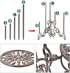 Cast Iron 24" Tall Plant Stand, Heavy-duty 3 Tiered Flower Pot Stand, alternate view 5