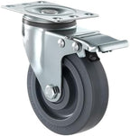 Caster Wheels, 5 Inch Heavy Duty Casters, Compatible with VEVOR Insulated Food Pan Carrier, Set of 4 (2 Swivel