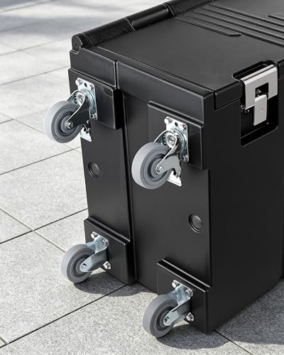 Caster Wheels, 5 Inch Heavy Duty Casters, Compatible with VEVOR Insulated Food Pan Carrier, Set of 4 (2 Swivel, alternate