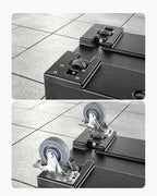 Caster Wheels, 5 Inch Heavy Duty Casters, Compatible with VEVOR Insulated Food Pan Carrier, Set of 4 (2 Swivel, alternate