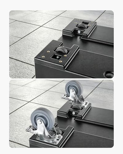 Caster Wheels, 5 Inch Heavy Duty Casters, Compatible with VEVOR Insulated Food Pan Carrier, Set of 4 (2 Swivel, alternate