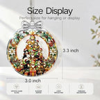 Cat Tree Christmas Ornament Crystal Glass 3 * 3.3 in for Xmas Tree Decor, alternate view 2