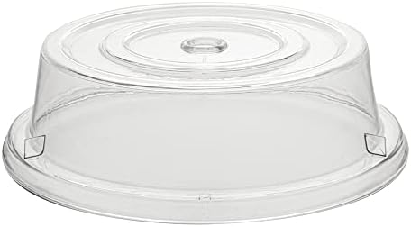 Cater Tek 10.2 Inch Polycarbonate Plate Cover, 1 Shatterproof Dish Cover - Dishwashable, Endures Up To 210F