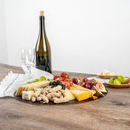 Cater Tek 13.8 Inch Charcuterie Boards, 100 Faux Wood Cheese Boards - Round, Stackable, Dark Paper Cardboard, alternate view