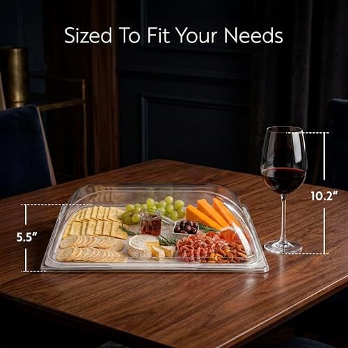 Cater Tek 21 Inch Polycarbonate Plate Cover, 1 Shatterproof Dish Cover - Dishwashable, For 21 Inch Plates, Clear, alternate