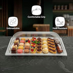 Cater Tek 21 Inch Polycarbonate Plate Cover, 1 Shatterproof Dish Cover - Dishwashable, For 21 Inch Plates, Clear, alternate