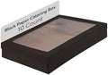 Cater Tek 22.2 x 10 x 3.2 Inch Baked Goods Boxes, 10 Greaseproof Pastry Boxes - Window Lids, Insert Tab Lock
