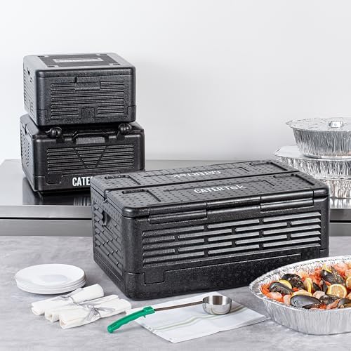 Cater Tek 42 Quart Catering Hot Box, 1 Top Load Insulated Food Pan Carrier - Holds 1 Full Size 8” Deep Pan, alternate view 2