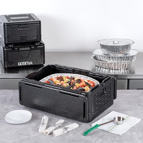 Cater Tek 42 Quart Catering Hot Box, 1 Top Load Insulated Food Pan Carrier - Holds 1 Full Size 8” Deep Pan, alternate view 4