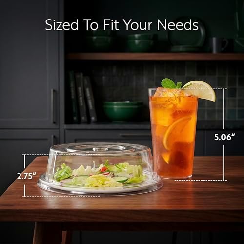 Cater Tek 9.4 Inch Polycarbonate Plate Cover, 1 Shatterproof Dish Cover - Dishwashable, For 9-Inch Plate, Clear, alternate