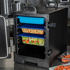 Cateraide Front Loading Insulated Food Pan Carrier, for Storage and Transport of Food, 5 Pan Capacity, 25.25" x, alternate