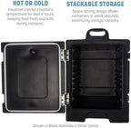 Cateraide Front Loading Insulated Food Pan Carrier, for Storage and Transport of Food, 5 Pan Capacity, 25.25" x, alternate