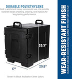 Cateraide Front Loading Insulated Food Pan Carrier, for Storage and Transport of Food, 5 Pan Capacity, 25.25" x, alternate