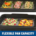 Cateraide Slide 'N Seal Top Loading Insulated Food Pan Carrier, Food Pan Holder with Sliding Lid for Catering, alternate view