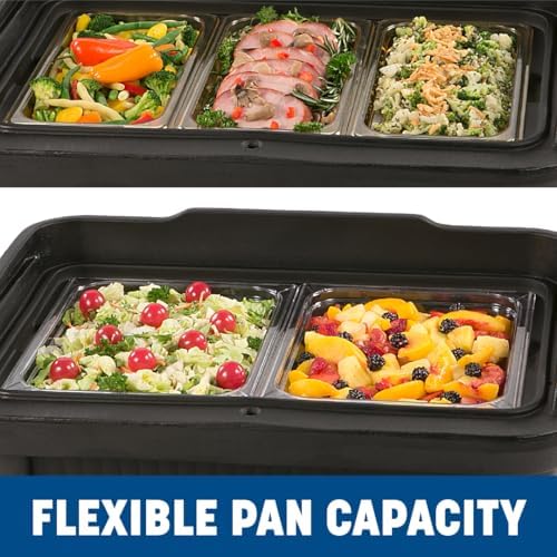 Cateraide Slide 'N Seal Top Loading Insulated Food Pan Carrier, Food Pan Holder with Sliding Lid for Catering, alternate view