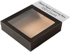 Catering Box With Lid 100 Count 9.02 x 8.98 x 2.36 Inch Paper Square Disposable Food Packaging Box, Square