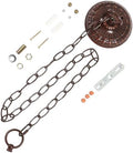 CC01 Lighting Fixture Chain and Canopy Kit for Ceiling Pendant Light (Brown) in Brown
