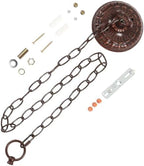 CC01 Lighting Fixture Chain and Canopy Kit for Ceiling Pendant Light (Brown) in Brown