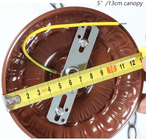 CC01 Lighting Fixture Chain and Canopy Kit for Ceiling Pendant Light (Brown) in Brown, alternate view 2