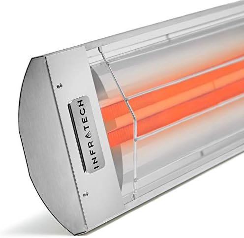 CD-6024 SS Stainless Steel Dual Element Electric Patio Heater, 61.25", 6000 Watt, 240 Volt, Stainless Steel, alternate view 4
