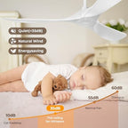 Ceiling Fan Without Lights, Outdoor Ceiling Fan with Remote, 6-Speed Adjustable Reversible DC Motor for Patio &, alternate