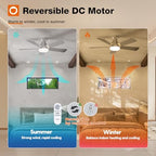 Ceiling Fans with Lights, 42 Inch Low Profile Ceiling Fan with Light and Remote Control, Flush Mount, alternate view 5