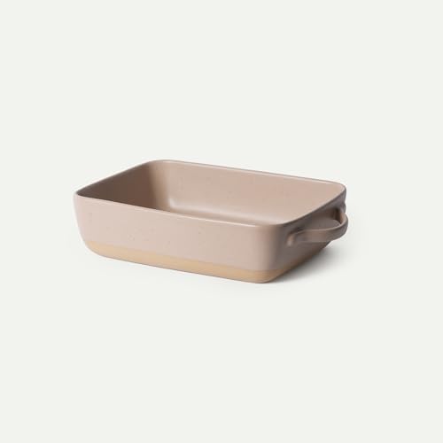 Ceramic Baking Dish with Handles For Casserole, Lasagna, Gratin, Broiling, Roasting, and Baking. Large 9x13 in