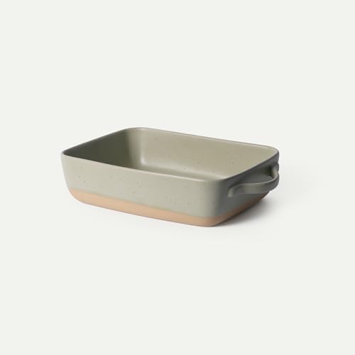 Ceramic Baking Dish with Handles For Casserole, Lasagna, Gratin, Broiling, Roasting, and Baking. Large 9x13 in