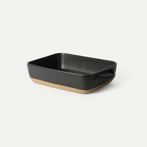 Ceramic Baking Dish with Handles For Casserole, Lasagna, Gratin, Broiling, Roasting, and Baking. Large 9x13 in