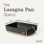Ceramic Baking Dish with Handles For Casserole, Lasagna, Gratin, Broiling, Roasting, and Baking. Large 9x13 in, alternate