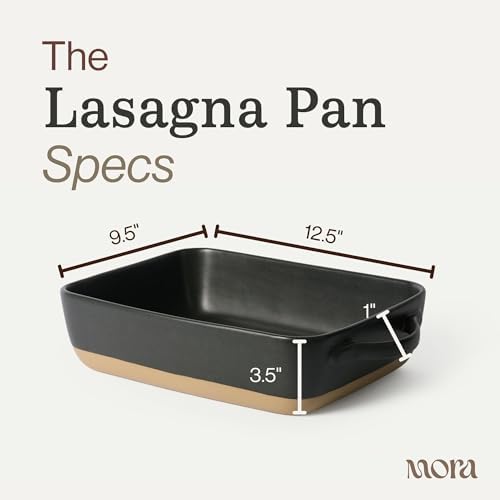 Ceramic Baking Dish with Handles For Casserole, Lasagna, Gratin, Broiling, Roasting, and Baking. Large 9x13 in, alternate