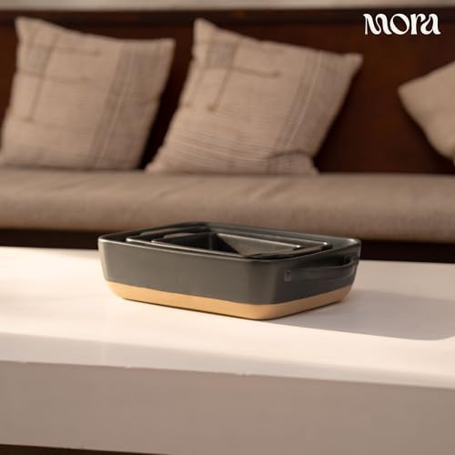 Ceramic Baking Dish with Handles For Casserole, Lasagna, Gratin, Broiling, Roasting, and Baking. Large 9x13 in, alternate