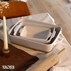 Ceramic Baking Dish with Handles For Casserole, Lasagna, Gratin, Broiling, Roasting, and Baking. Large 9x13 in, alternate