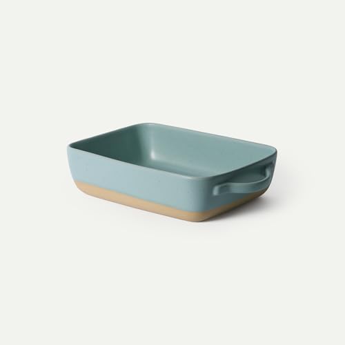 Ceramic Baking Dish with Handles For Casserole, Lasagna, Gratin, Broiling, Roasting, and Baking. Large 9x13 in