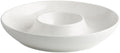 Ceramic Chip and Dip Serving Set, 12 Inch Large porcelain Divided Bowls Set for Salsa, Veggies, Dip, Appetizers