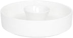 Ceramic Chips and Dip Sets, Serving Tray, Removable Bowl, Round in 10.2 Inch / 67 oz in Round