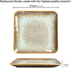 Ceramic Dinner Plates Dish Set, Set of 4, for Lunch snacks -Microwave Oven & Dishwasher Safe, Scratch Resistant, alternate