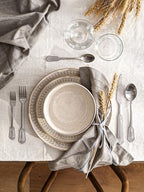 Ceramic Dinnerware Sets for 6, 18 Piece Plates and Bowls Sets, Reactive Glaze Dishes Set for Kitchen, Oven &, alternate view