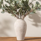 Ceramic Flower Vase Home Decor - Large Tall Farmhouse Table Vases Rustic Vintage Living Room Kitchen Bedroom