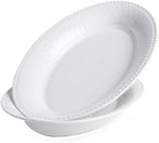 Ceramic Large Serving Bowls, Oval Serving Platters for Entertaining, 13" Porcelain Serving Dishes for Dinner