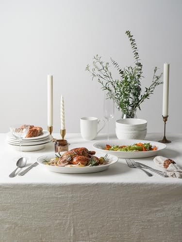 Ceramic Large Serving Bowls, Oval Serving Platters for Entertaining, 13" Porcelain Serving Dishes for Dinner, alternate view