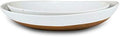 Ceramic Large Serving Bowls- Set of 2 Oval Platters for Entertaining. Modern Kitchen Dishes for Dinner, Fruit