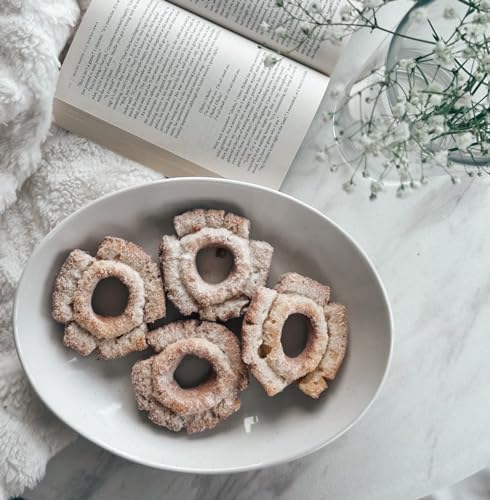 Ceramic Large Serving Bowls- Set of 2 Oval Platters for Entertaining. Modern Kitchen Dishes for Dinner, Fruit, alternate view