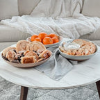 Ceramic Large Serving Bowls- Set of 2 Oval Platters for Entertaining. Modern Kitchen Dishes for Dinner, Fruit, alternate view