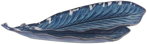 Ceramic Platter Olives Plate Set of 2, Large Serving Trays Salad, Appetizer, Cheese, charcuterie, Biscuits and