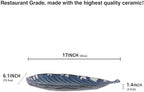 Ceramic Platter Olives Plate Set of 2, Large Serving Trays Salad, Appetizer, Cheese, charcuterie, Biscuits and, alternate