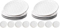 Ceramic Salad Plates Set of 4, 8 Inch Embossed Appetizer Plates for Kitchen, Small Dessert Plates, Microwave &