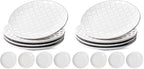 Ceramic Salad Plates Set of 4, 8 Inch Embossed Appetizer Plates for Kitchen, Small Dessert Plates, Microwave &