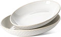 Ceramic Serving Bowls Set of 2, Large Serving Dishes for Entertaining, 11.8 & 13.7 Inch Oval Serving platter