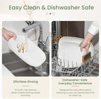 Ceramic Serving Platter Set 16”/14”/12” White Porcelain Serveware for Parties & Entertaining - Decorative, alternate view 6